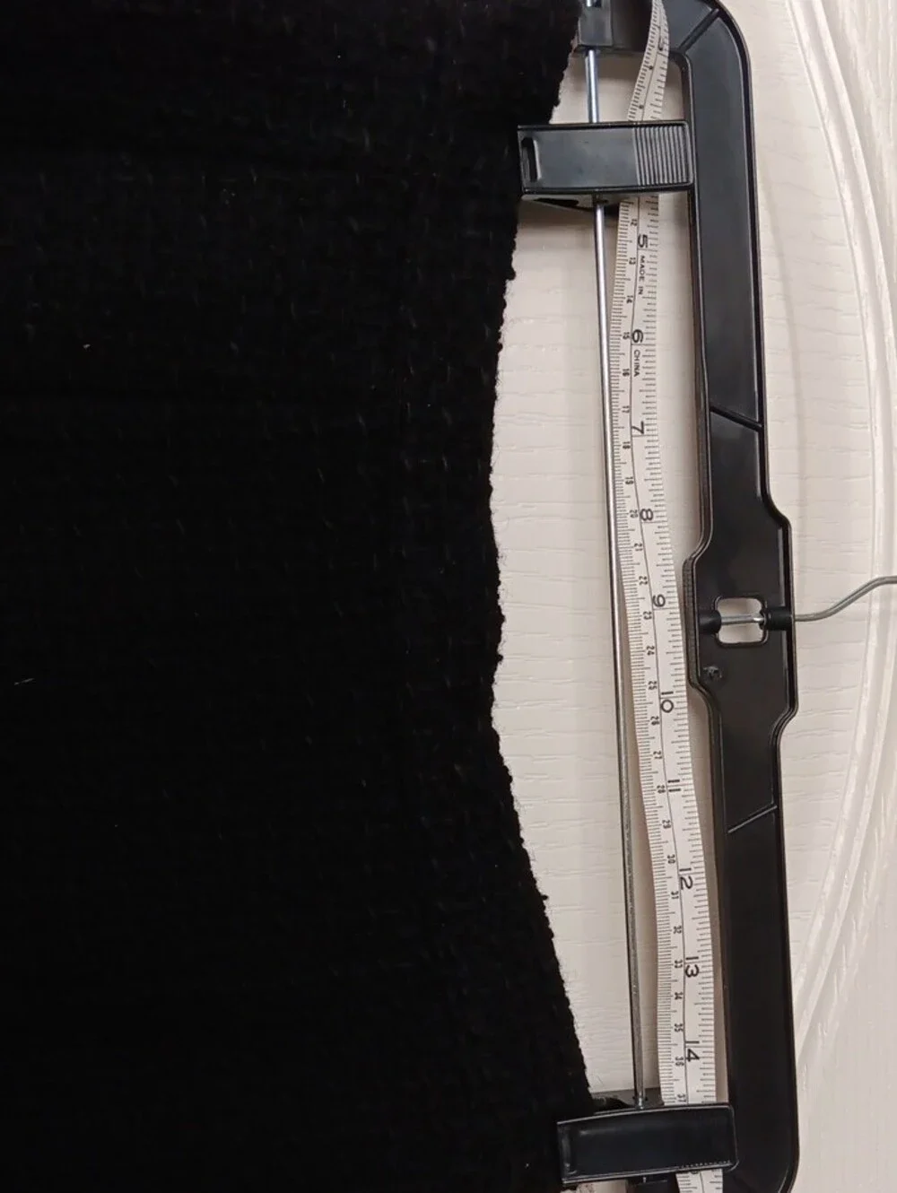 CHANEL Black Tweed Pencil Skirt